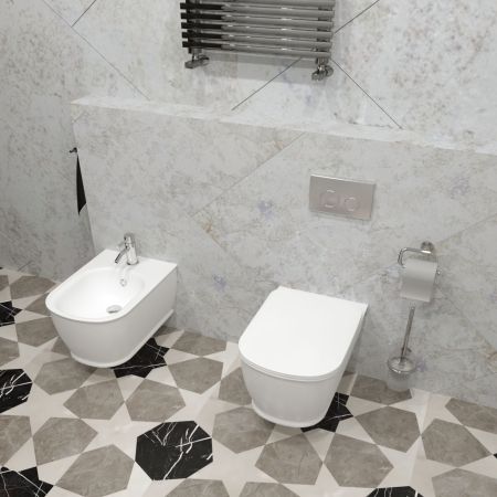 Комплект 4 в 1 инсталляции для подвесного унитаза Lavinia Boho Relfix 77020018, артикул 77020018