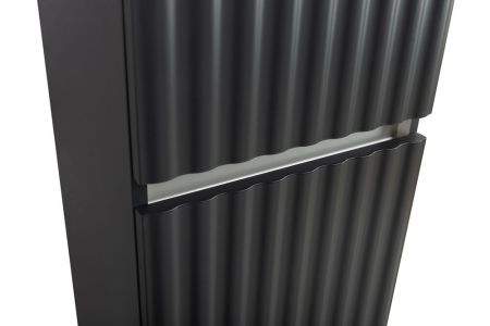 ELEGANT Пенал настенный, подвесной, Серый матовый AM-ELEGANT-1500-2А-SO-GM-LED, артикул AM-ELEGANT-1500-2А-SO-GM-LED