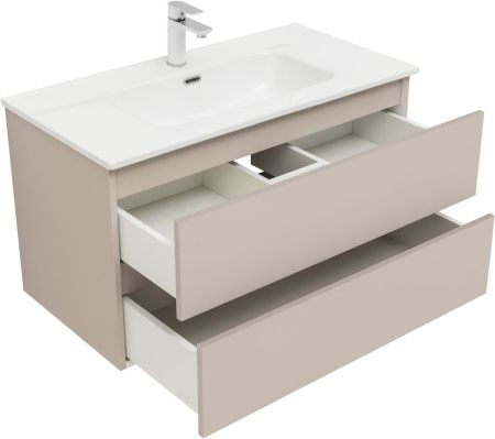 Тумба под раковину Aquanet Вега 2.0 90 бежевый, артикул 00337944