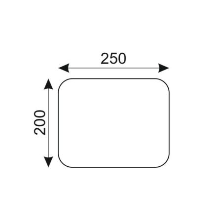 Верхний душ Bronze de Luxe QUADRO 1916, белый/хром, артикул 1916