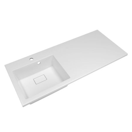 Раковина Florentina Аванти 110 см 10.310.0L110.001, белая, артикул 10.310.0L110.001