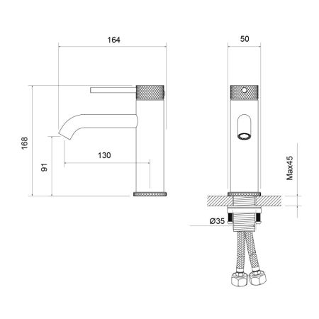 Смеситель для раковины Timo Saona черное золото (2461/18F), артикул 2461/18F