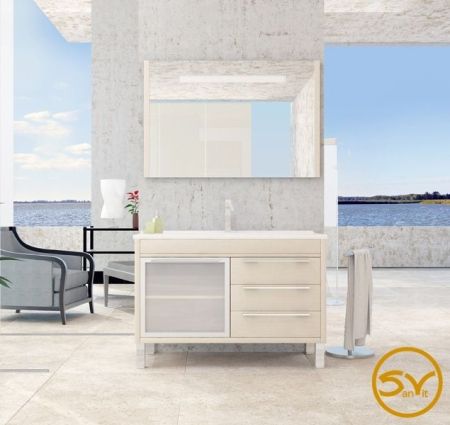 Тумба с раковиной SanVit Новелла Lux 90 knoveln090 в цвете Ral Желтый глянец, артикул knoveln090