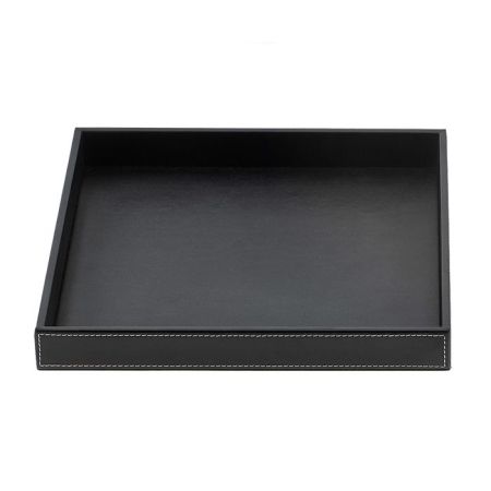 Decor Walther Brownie Tab Q Лоток универсальный 26x22см, цвет: черная кожа, артикул 0932560