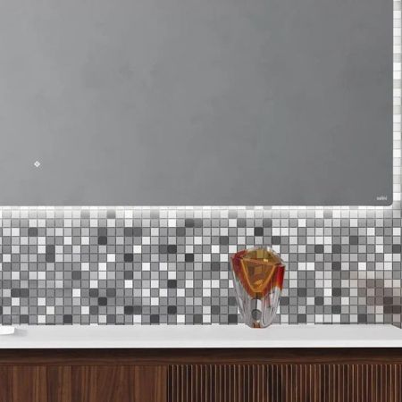 SALINI Зеркало для ванны OMBRA с LED подсветкой 2000х700х25 мм, влагостойкое AGC Сrystalvision, сенс выкл, крепления,обогрев, антизапот