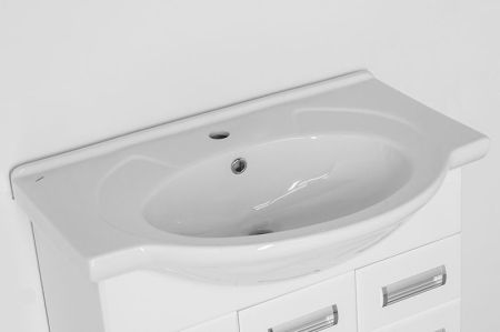 Тумба с раковиной Style Line Ирис 75 (2 ящ.) под умывальник Байкал 75, артикул ЛС-00000017