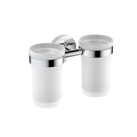 Стакан с держателем двойной AQUATEK AQ4117CR ЕВРОПА, артикул AQ4117CR