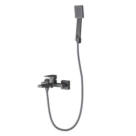 Смеситель для ванны Knotlor KN-22/GM, вороненая сталь, артикул KN-22/GM