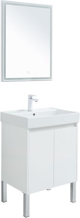Мебель для ванной Aquanet Nova Lite 60 белый глянец (2 дверцы), артикул 00302532