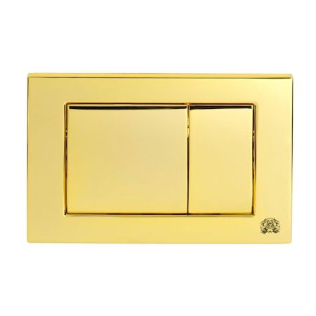 METAL DUAL Клавиша двойная универсальная h163x243 мм.(металл), золото, артикул 20461