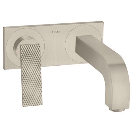 AX Citterio Смеситель для раковинынастенный,пан,тек, цвет шлифованный никель, артикул 39171820