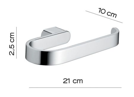 Gedy Azzorre, полотенцедержатель - полукольцо, цвет хром, артикул A170(13)