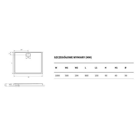 Поддон EXCELLENT Zero 100x80 (белый), артикул BREX.1203.100.080.WHN