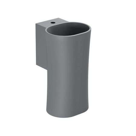 AZZURRA NATIVO Раковина 350х370х620 мм., подвесная, без отверстий для смесителя, в комплекте с крепежом, цвет Antracite