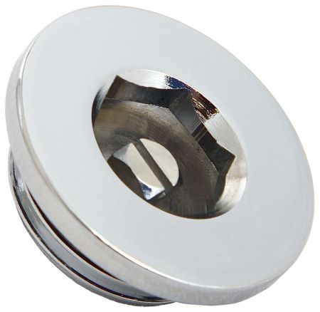 Воздухоотводчик "СТИЛЬЕ" хром d 28 мм / G 1/2" НР (Без покрытия), артикул 00100-0009