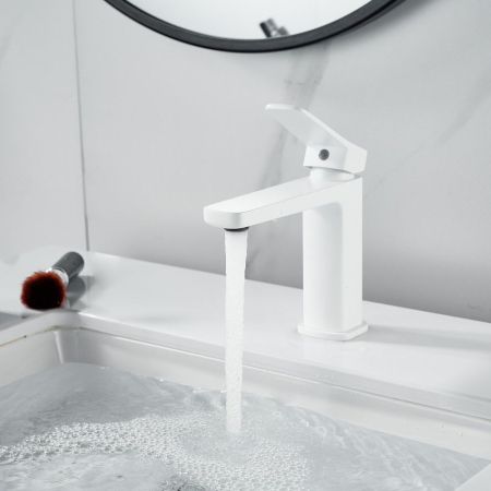 Смеситель для раковины Raffine F0199C, белый, артикул F0199C