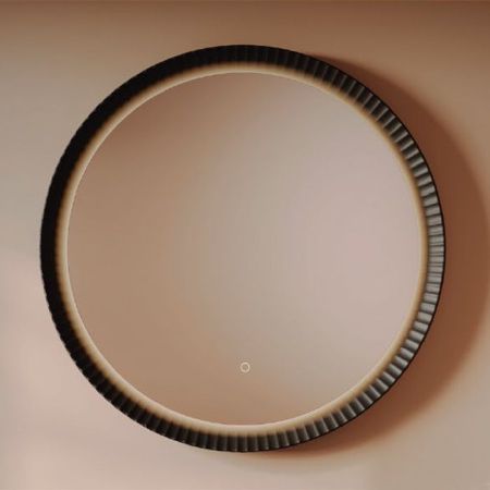 Artceram Зеркала Зеркало LORD керамическая рама с подсветкой Ø 76, цвет черный матовый