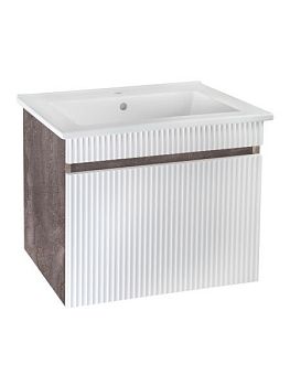 Тумба Runo Модена 65 железный камень под умывальник 00-00001021 (Оскар 65) (00-00001424)