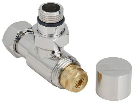 Вентиль угловой (под шестигранник) G 1/2" НР х G 3/4" НГ (БЕЛЫЙ), артикул 12-1404-1234