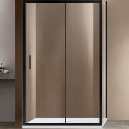 Душевой уголок Vincea Garda 120х80 VSR-1G8012CLB профиль Черный стекло прозрачное, артикул VSR-1G8012CLB