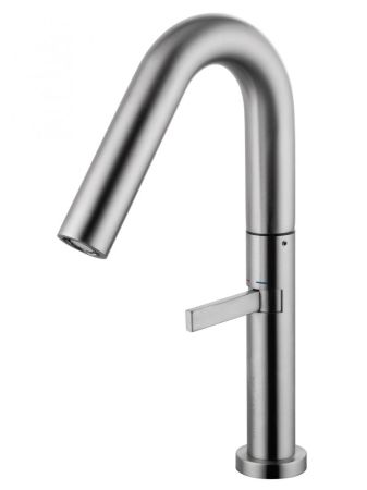 Смеситель для раковины высокий WONZON & WOGHAND, Брашированный никель (WW-6068-BS)