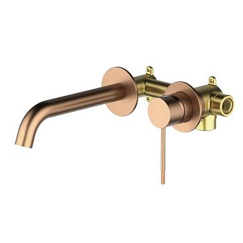 Смеситель для раковины встроенный Timo Saona розовое золото (2372/19SM)