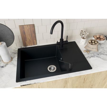 Кухонная мойка Florentina ЛИПСИ 20.505.D0780.302, антрацит, артикул 20.505.D0780.302