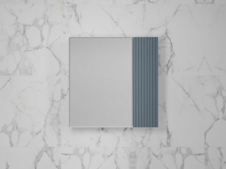 Зеркальный шкаф «Стокгольм» 70 см графит софт, артикул ЛС-00002323