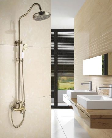 Душевая система Rose R0136Q, бронза, артикул R0136Q