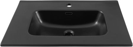 Раковина Aquanet Flat 70 черная матовая