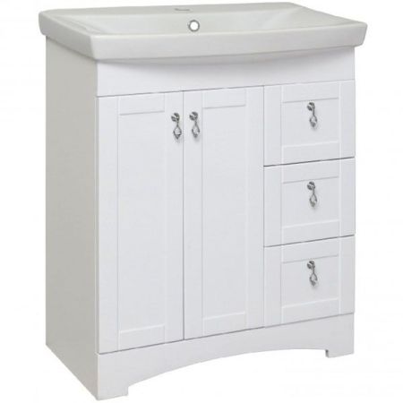 Тумба под раковину Runo Мерида 70 4620750028664 Белая