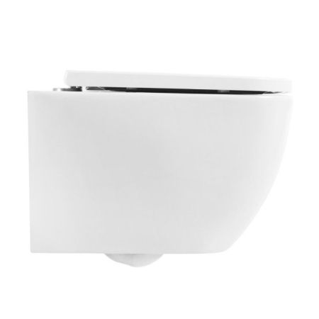 Унитаз подвесной безободковый с сиденьем BELBAGNO ALPINA, артикул BB10100CHR/SC