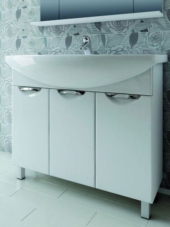 Тумба под раковину Vigo Callao 105 Белая, артикул J-0-1050(Энигма)