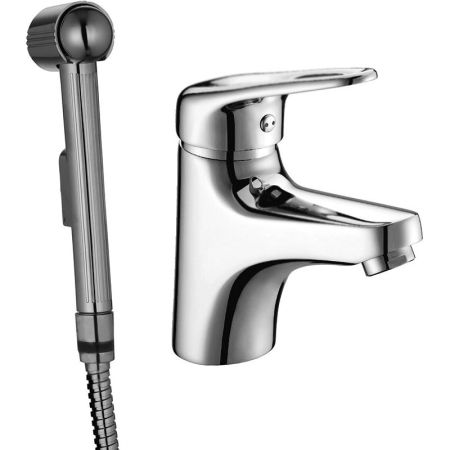 Смеситель для раковины Lemark Luna LM4116C с гигиеническим душем Хром, артикул LM4116C