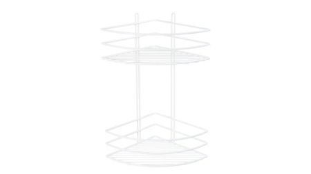 Полка Fixsen угловая двухэтажная белая (FX-710W-2), артикул FX-710W-2