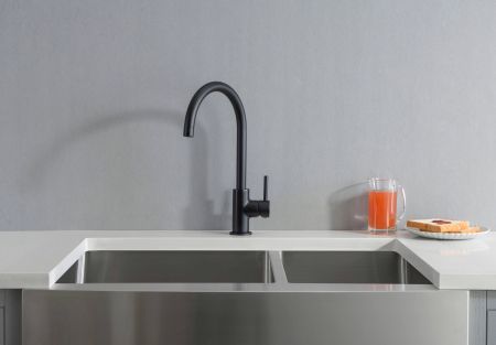 Смеситель для кухни AQUATEK, матовый черный AQ1382MB ЕВРОПА, артикул AQ1382MB