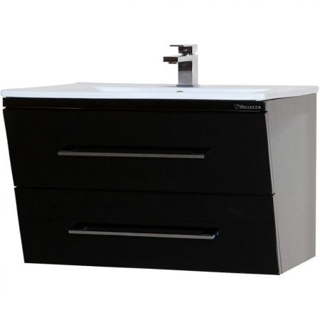 Тумба под раковину Bellezza Берта 100 4635217510040 подвесная Черная, артикул 4635217510040