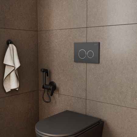 Клавиша смыва D&K Bayern графит (арт.инсталл DI8050127) (DB1529006), артикул DB1529006