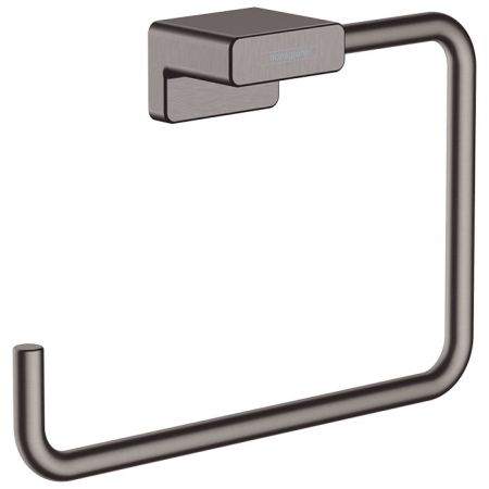 HG AddStoris Кольцевой держатель полотенец, цвет: шлифованный черный хром