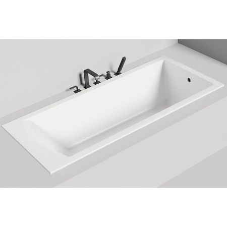 Salini CASCATA KIT Встраиваемая ванна с прямоугольной чашей 1706х751х600 мм, донный клапан "Click-Clack" белый, сифон, ножки, S-Sense, белый глянцевый Salini CASCATA KIT Встраиваемая ванна с прямоугольной чашей 1706х751х600 мм, донный клапан "Click-Clack" белый, сифон, ножки, S-Sense, белый глянцевый
