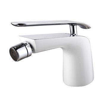 Смеситель для биде Lemark Melange LM4908CW Хром Белый