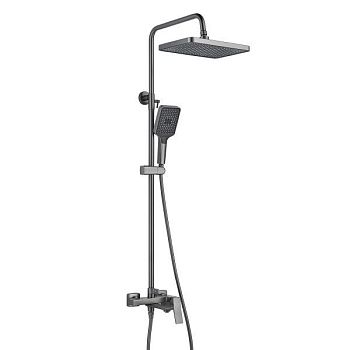 Душевая система Shevanik S4436T, оружейная сталь