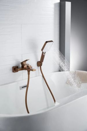 Смеситель для ванны Knotlor KN-22/RB, бронза, артикул KN-22/RB