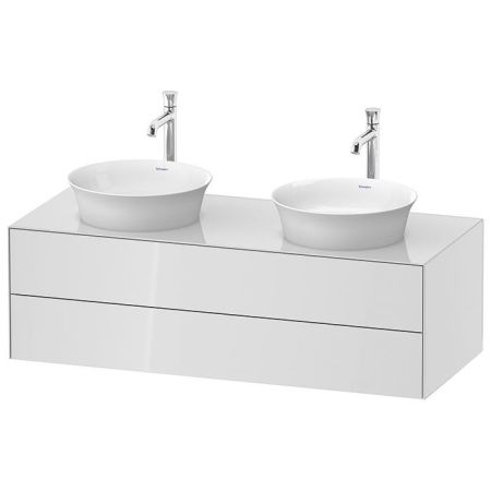 Duravit White Tulip Тумбочка подвесная,  408x1300x550 мм, 2 ящика, цвет: белый высокоглянцевый, артикул WT4988B8585