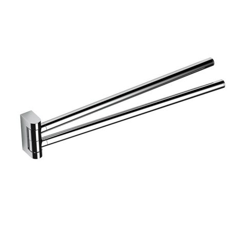 Colombo Mini Двойной держатель полотенца 34*6,1cм , цвет: хром, артикул B4012.CR