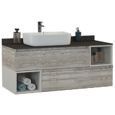 Тумба с раковиной Comforty Прага 120 4136269 подвесная Дуб белый, артикул 4136269