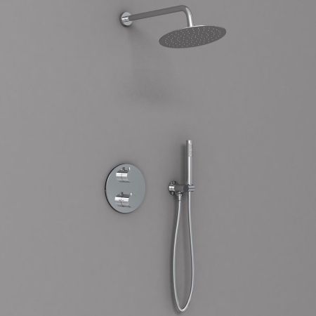 Душевой комплект VSFW-101TCH термостатический встраиваемый, двухрежимный, хром, артикул VSFW-101TCH