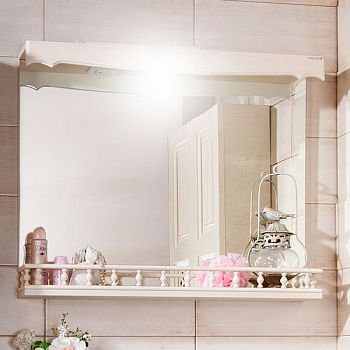 Зеркало с балюстрадой Бриклаер КАНТРИ 85, бежевый дуб прованс