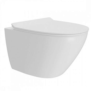 Унитаз подвесной Maretti Elena безободковый с микролифтом, EA10PBM93-844, белый