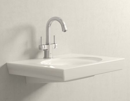 Смеситель для раковины GROHE Grandera с донным клапаном и поворотным изливом, хром (21107000), артикул 21107000